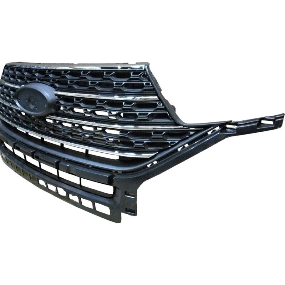 For 2020-2023 Ford Explorer XLT Grille Assembly with Chrome Molding