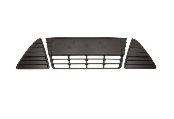 For 2012-2014 Ford Focus Front Black Lower Bumper Inserts & Radiator Grilles