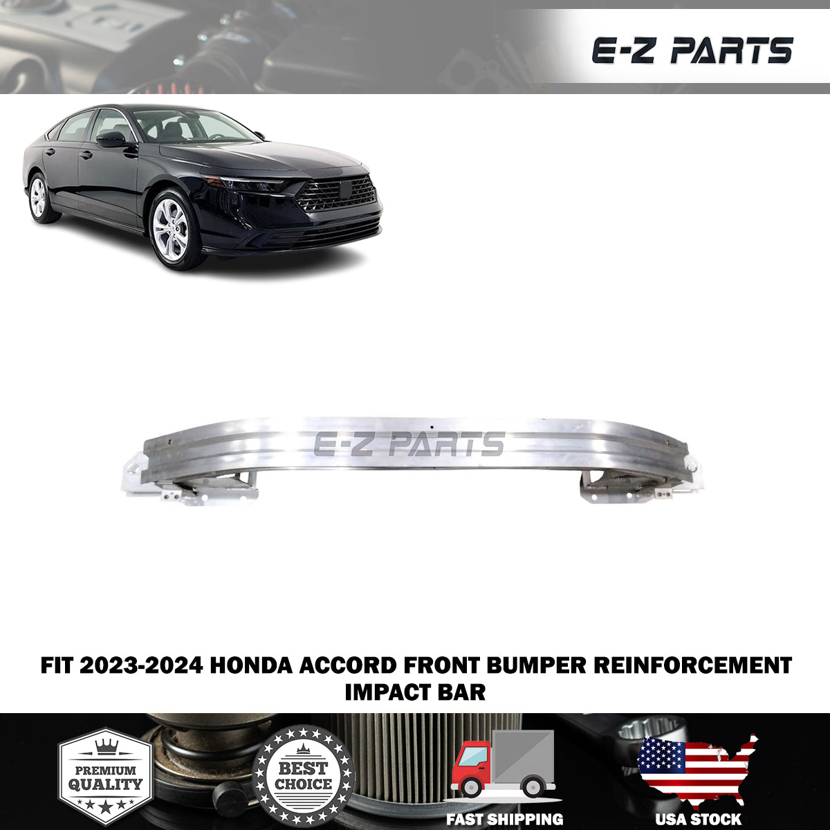 Fit 2023-2024 Honda Accord Front Bumper Reinforcement Impact Bar