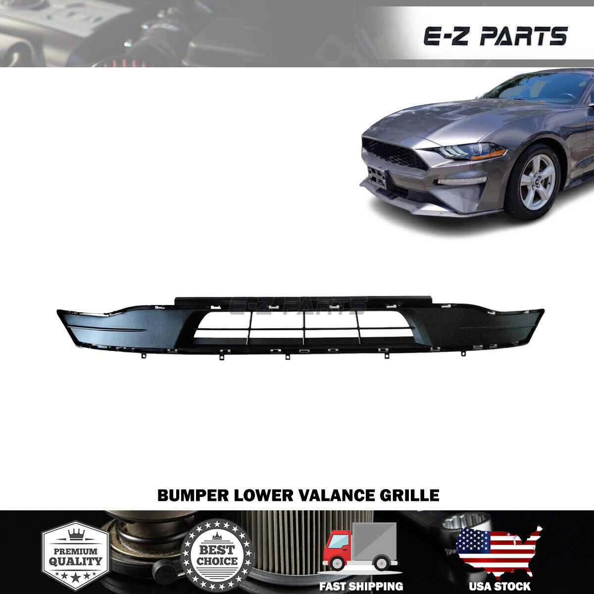 For 2018-2021 Ford Mustang Bumper Lower Valance Grille