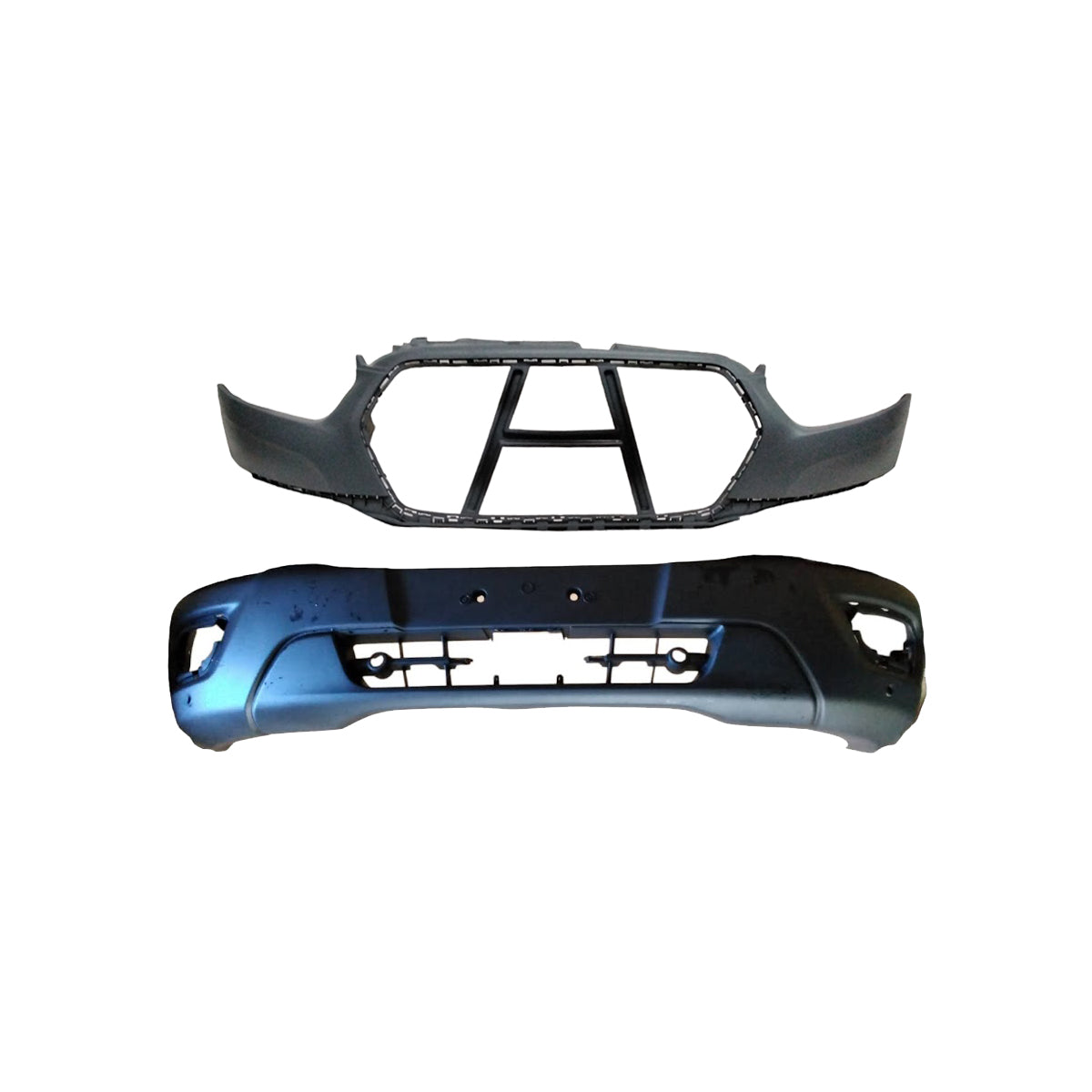 For 2020-2023 Ford Transit Front Upper and Lower Bumper with Park Sensors