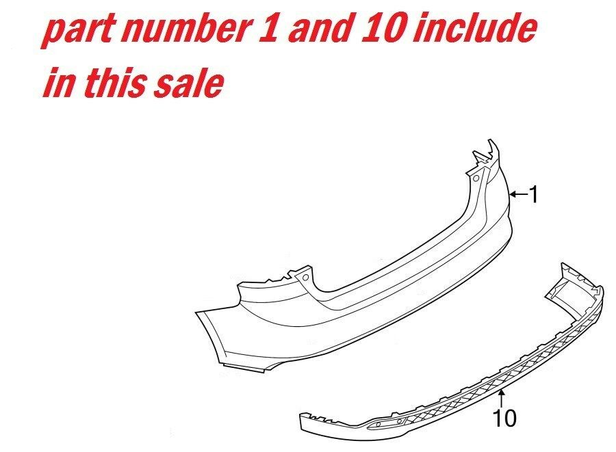 Premium Quality for 2012-2014 Ford Focus Sedan Rear Bumper and Valance