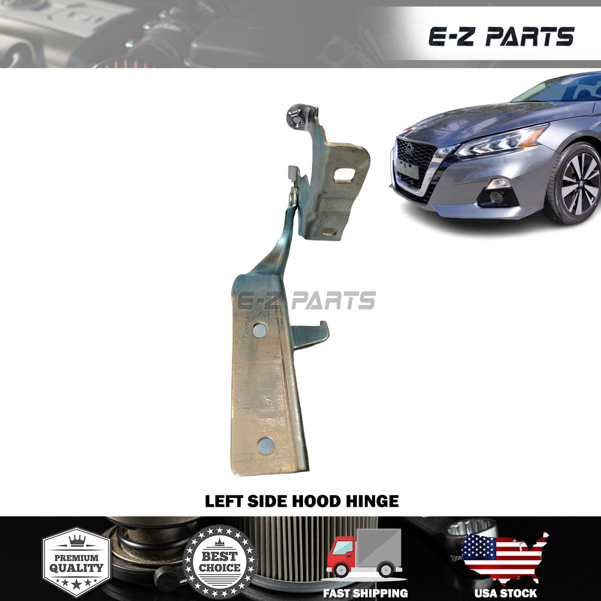 For 2019-2021 Nissan Altima Hood Hinge Left