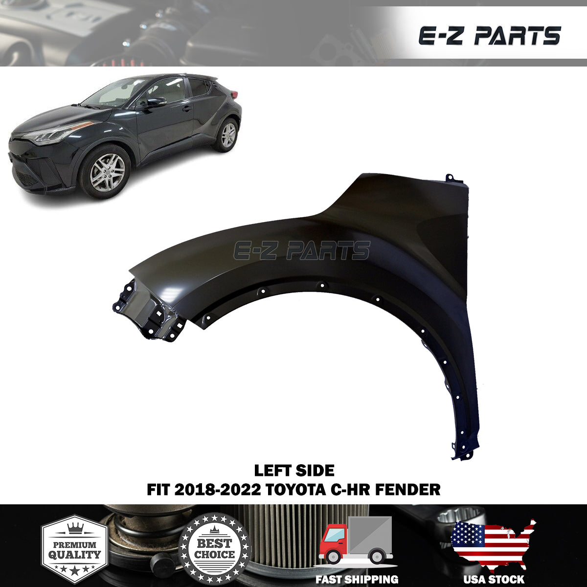 For 2018-2022 Toyota C-HR Left Fender Driver Side LH