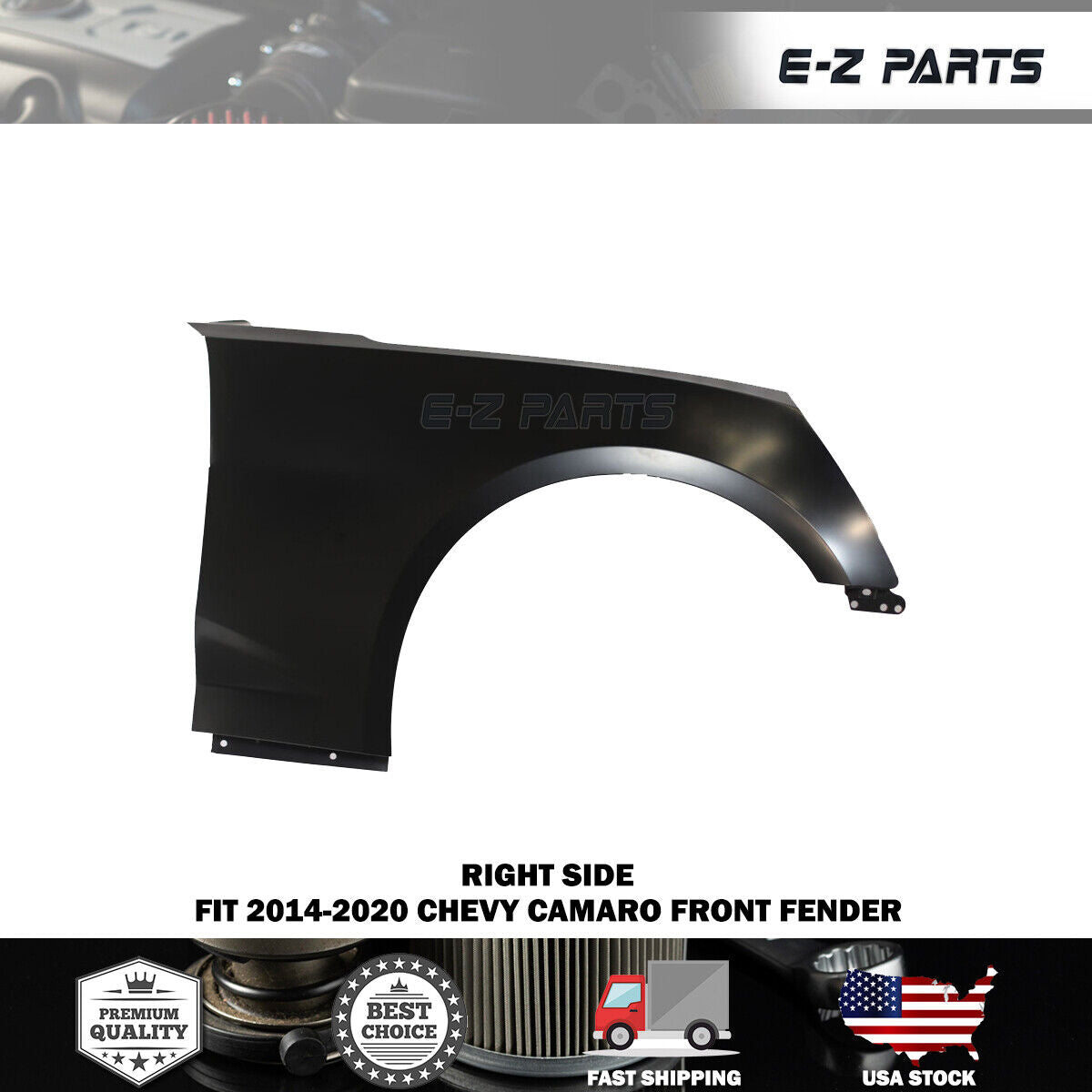 For 2014-2020 Chevy Camaro Right Front Fender Passenger Side RH