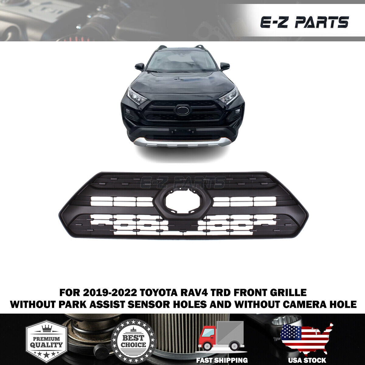 For 2019-2022 Toyota RAV4 TRD Front Grille TO1200445