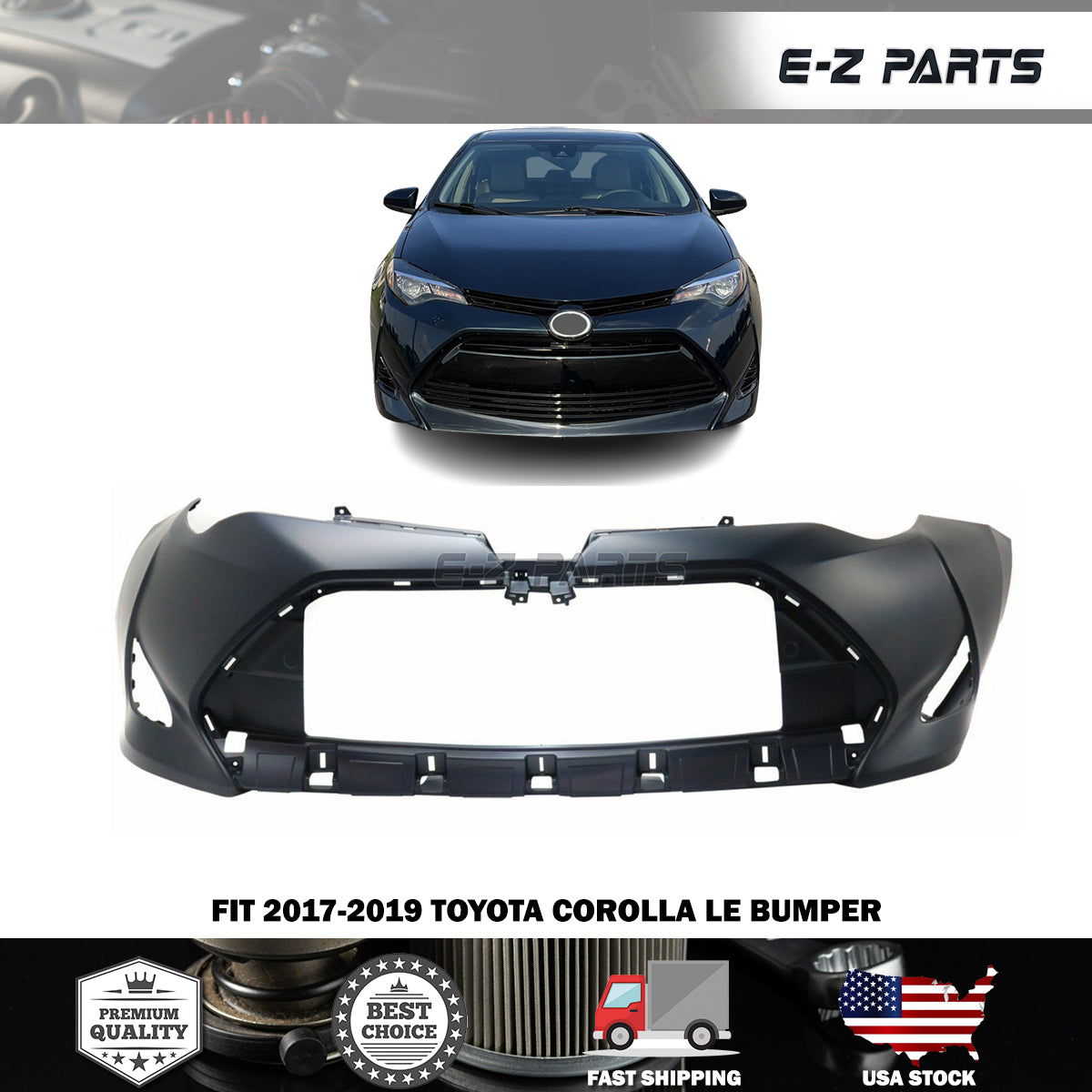 For 2017-2019 Toyota Corolla LE Bumper