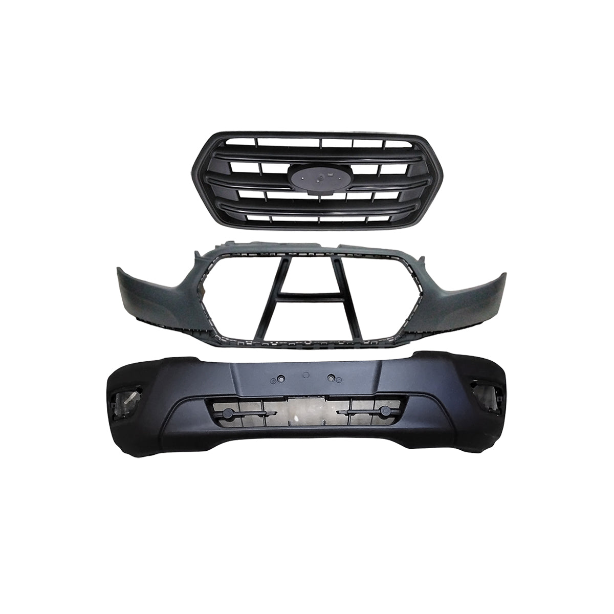For 2020-2023 Ford Transit Front Bumper Lower without Park Sensors and Upper
