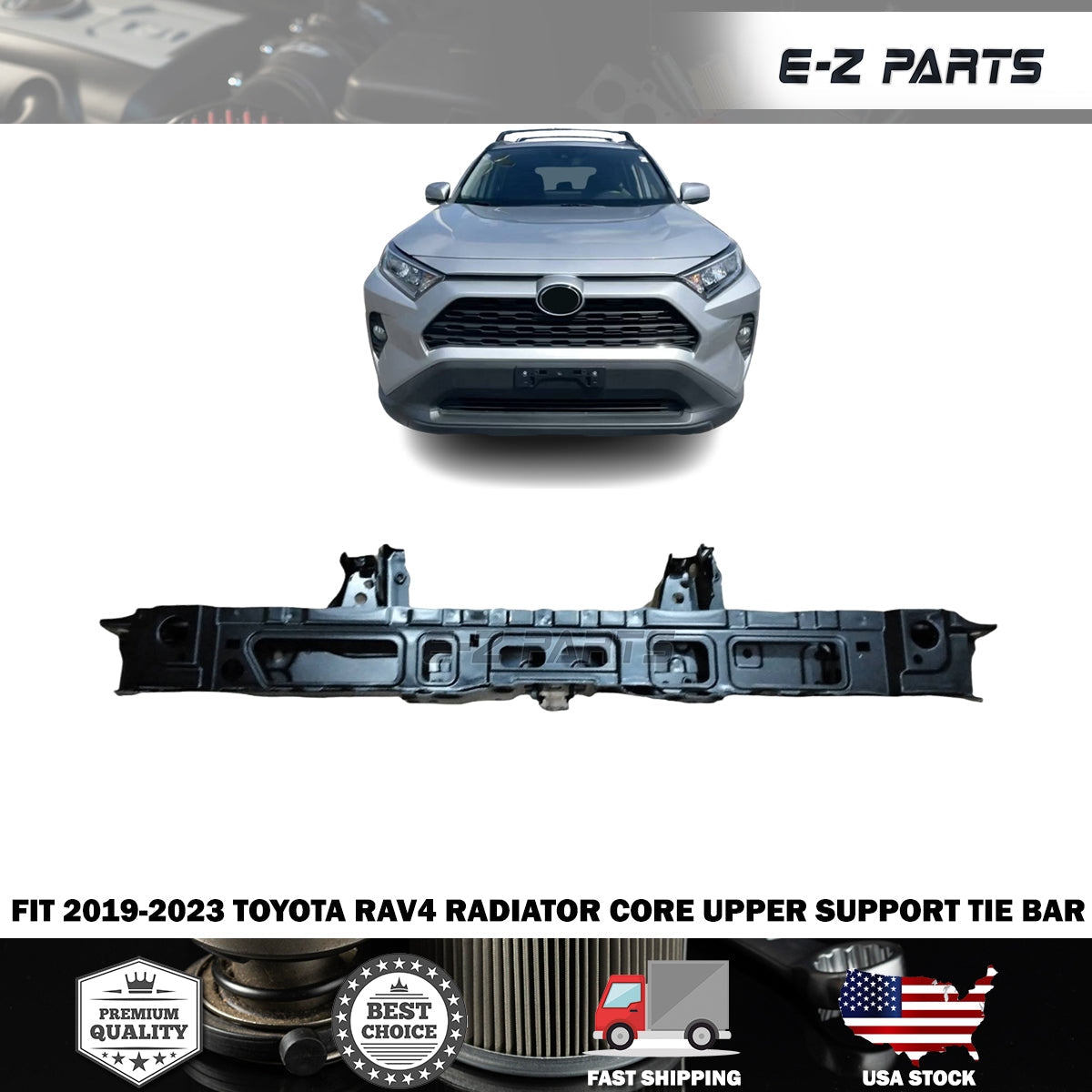 For 2019-2022 Toyota RAV4 Radiator Core Upper Support Tie Bar