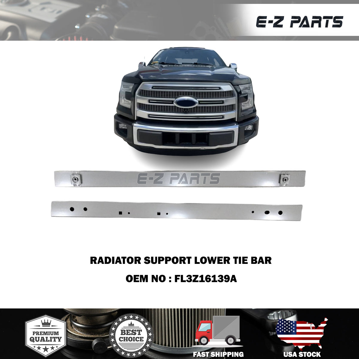 For 2015-2020 Ford F150 Radiator Support Aluminum FL3Z16139A