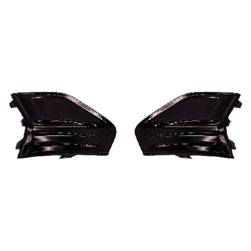 For 2019-2020 Ford Fusion UPPER+LOWER GRILLES FOG COVERS AND TRIMS