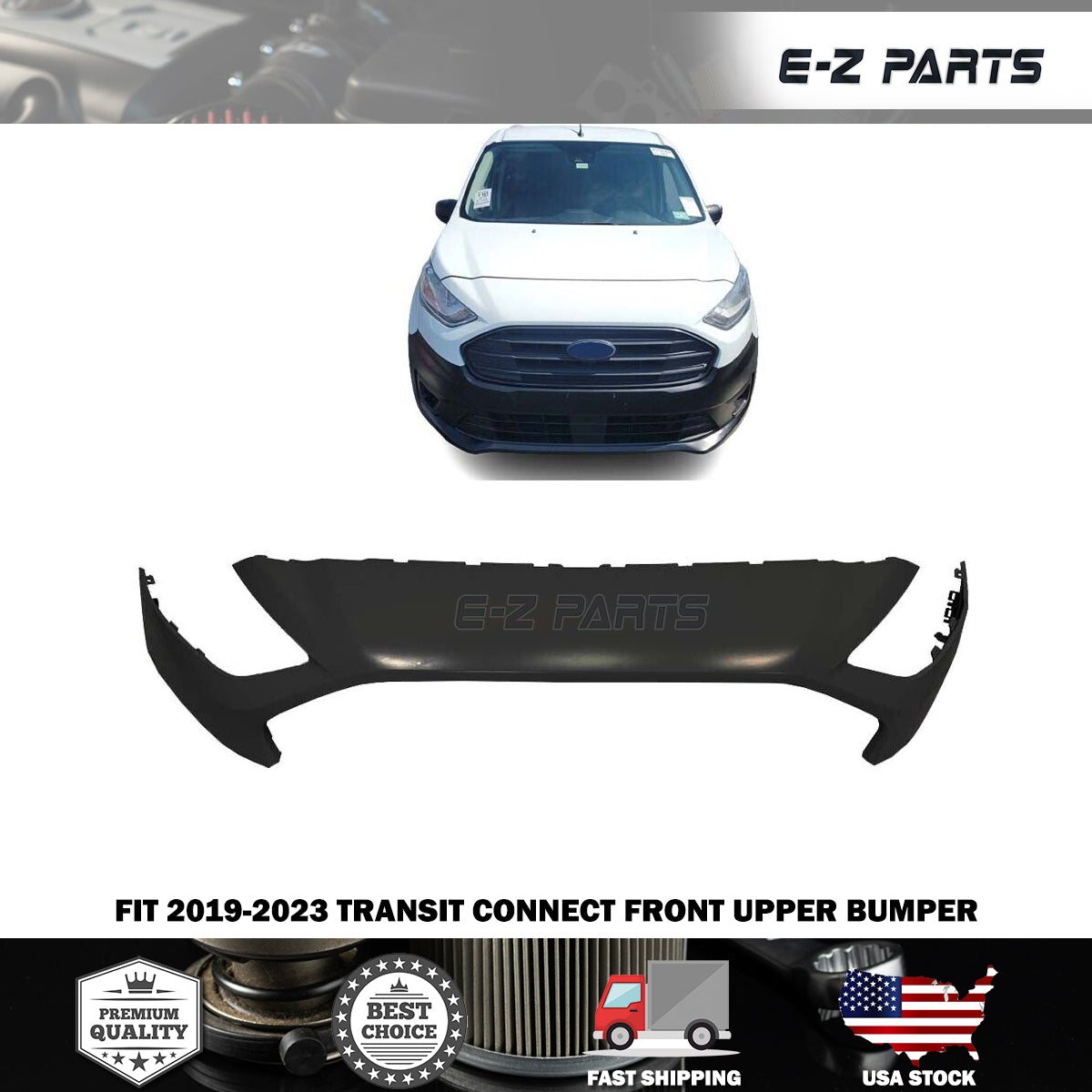 For 2018-2023 Transit Connect Front Upper Bumper