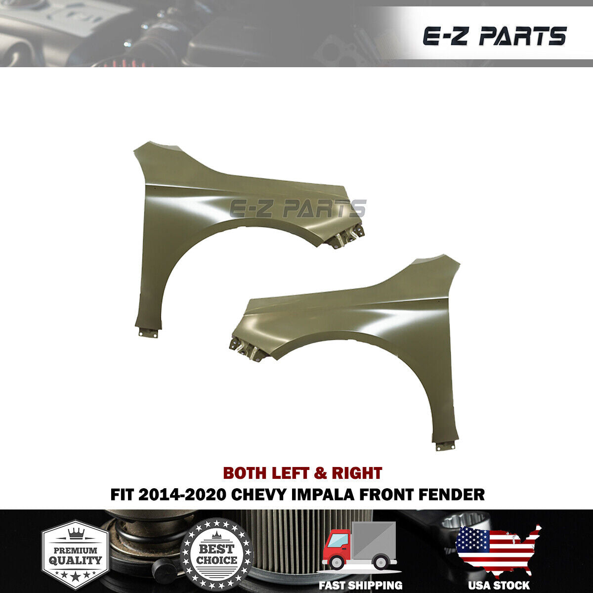 For 2014-2020 Chevy Impala Front Fenders Both Left & Right