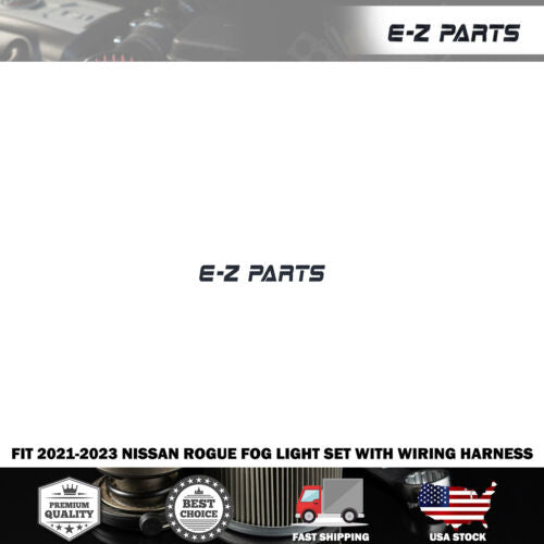 Fit 2021-2025 Nissan Rogue Fog Light Set with Wiring harness