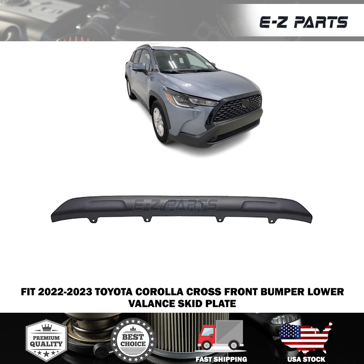 For 2022-2023 Toyoto Corolla Cross Front Bumper Lower Molding