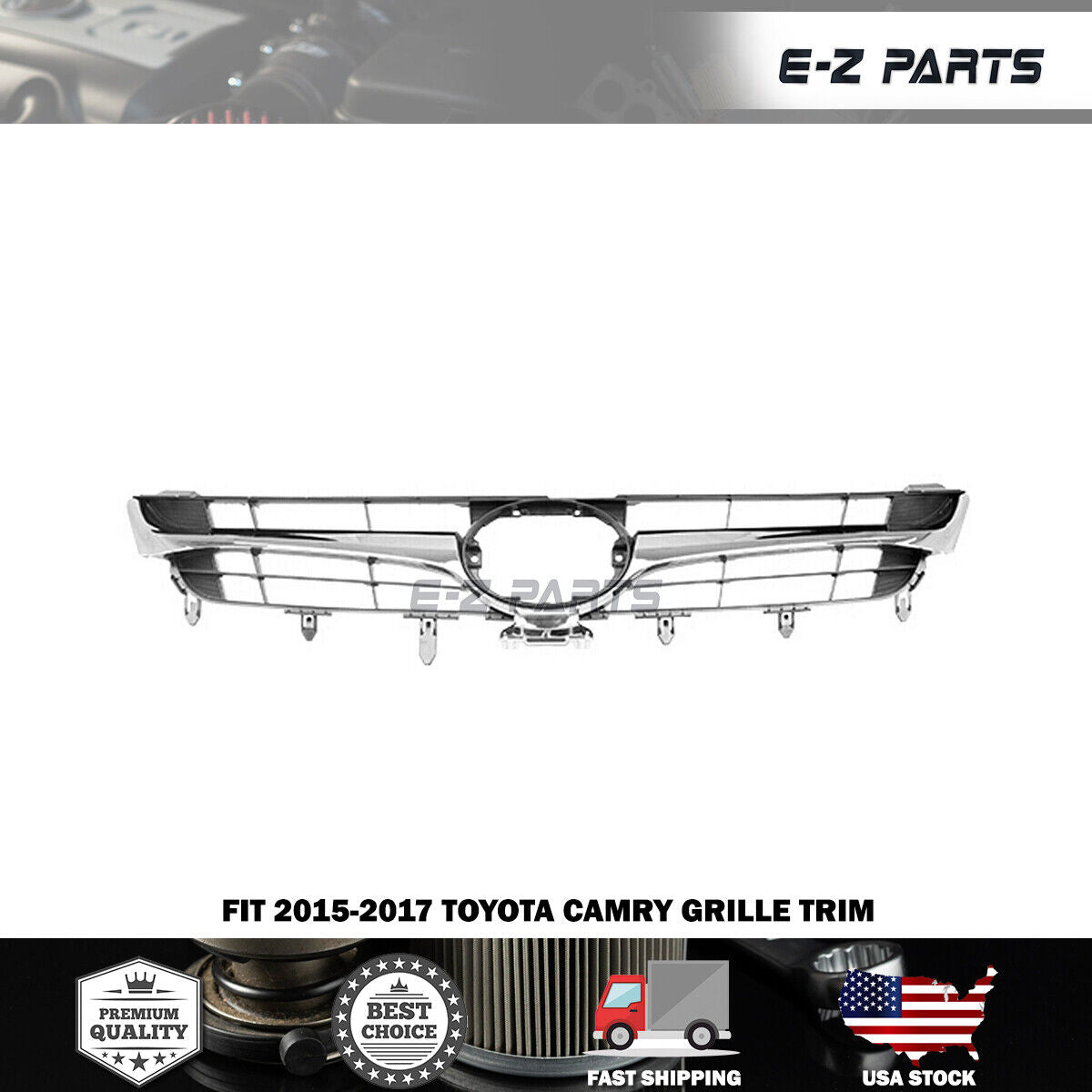 For 2015-2017 Toyota Camry Grille Trim TO1200387C 5310106441