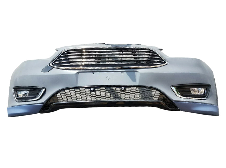 For 2015-2018 FORD FOCUS SPORT BUMPER WITH GRILLS VALANCE AND FOG LIGHT COVER