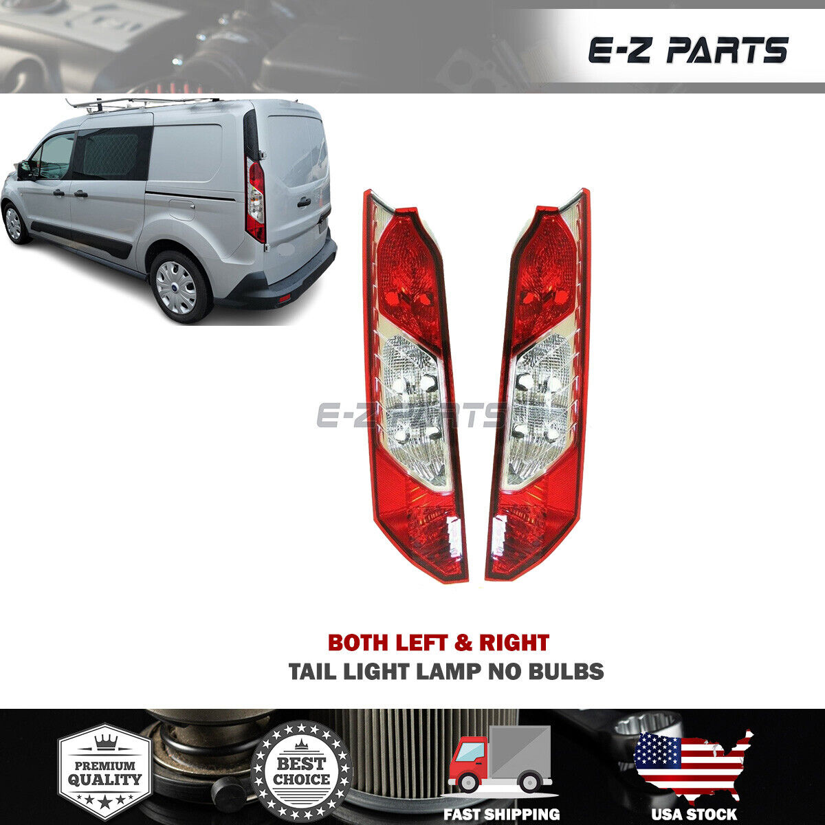 For 2014-2020 Ford Transit Connect Tail Light Both Left & Right No Bulb