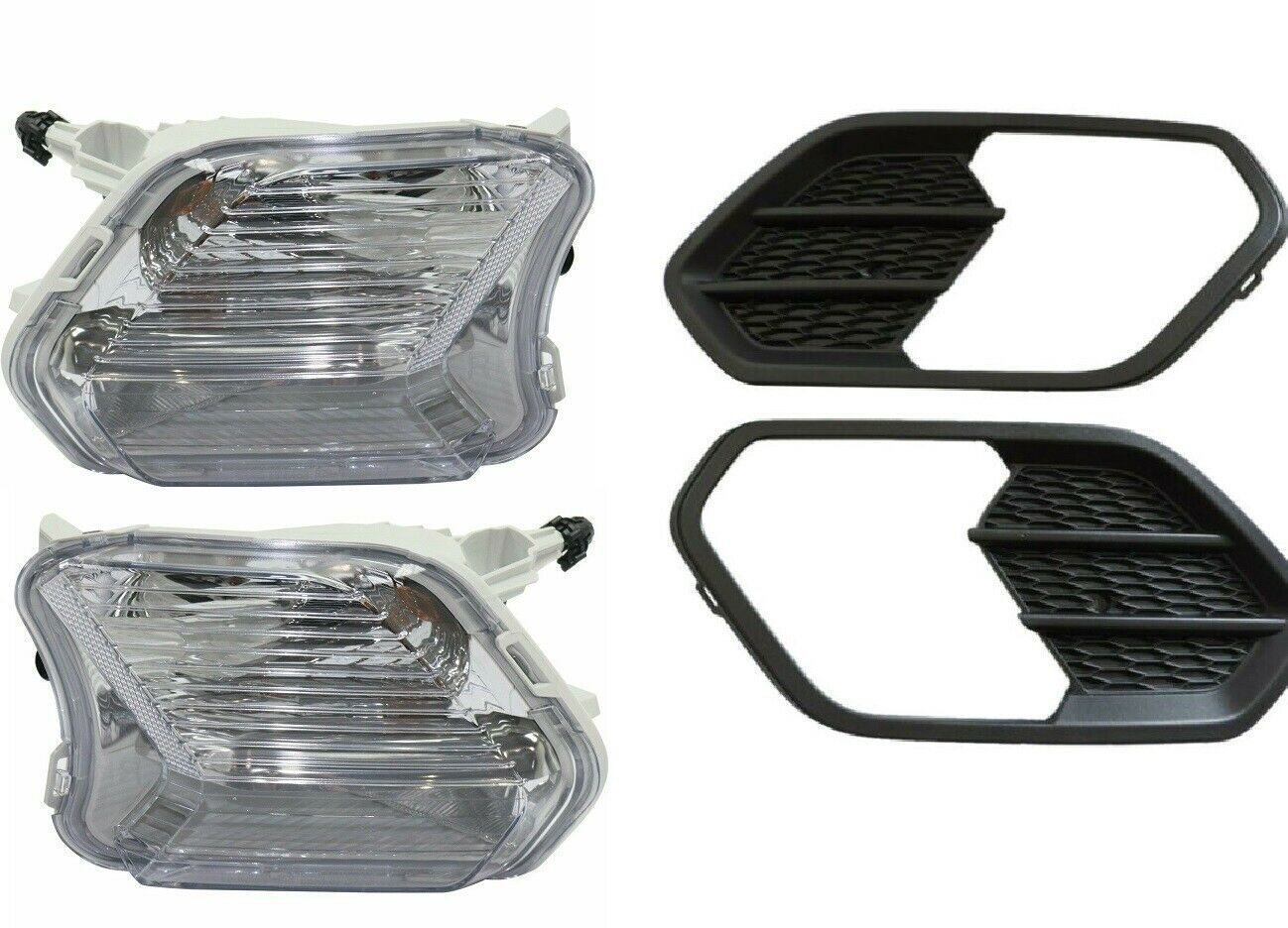 Premium Quality for 2017-2019 Ford Escape Fog Lamp and Cover Set Right and Left RH LH