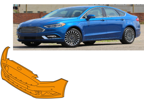 For 2017-2018 Ford Fusion Front Bumper Cover Bumper
