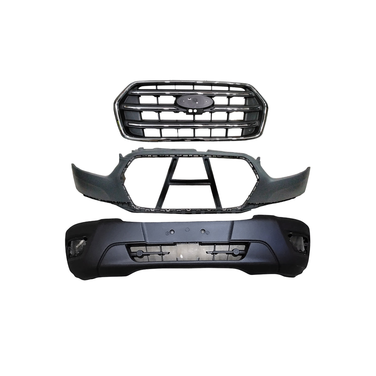 For 2020-2023 Ford Transit Front Bumper Lower without Park Sensors and Upper