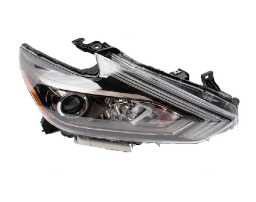 For 2016-2018 Nissan Altima Headlights Halogen W/O LED DRL Black Right Side