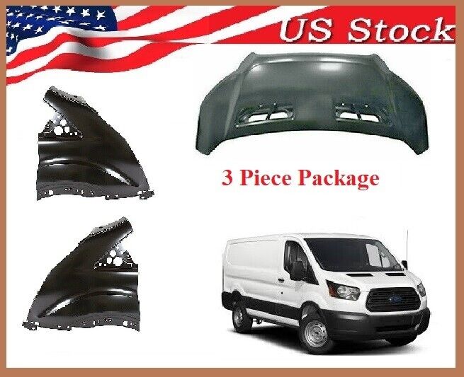 Fits 2015 to 2019 Ford Transit Hood Fender package 3 piece FREE SHIPPING