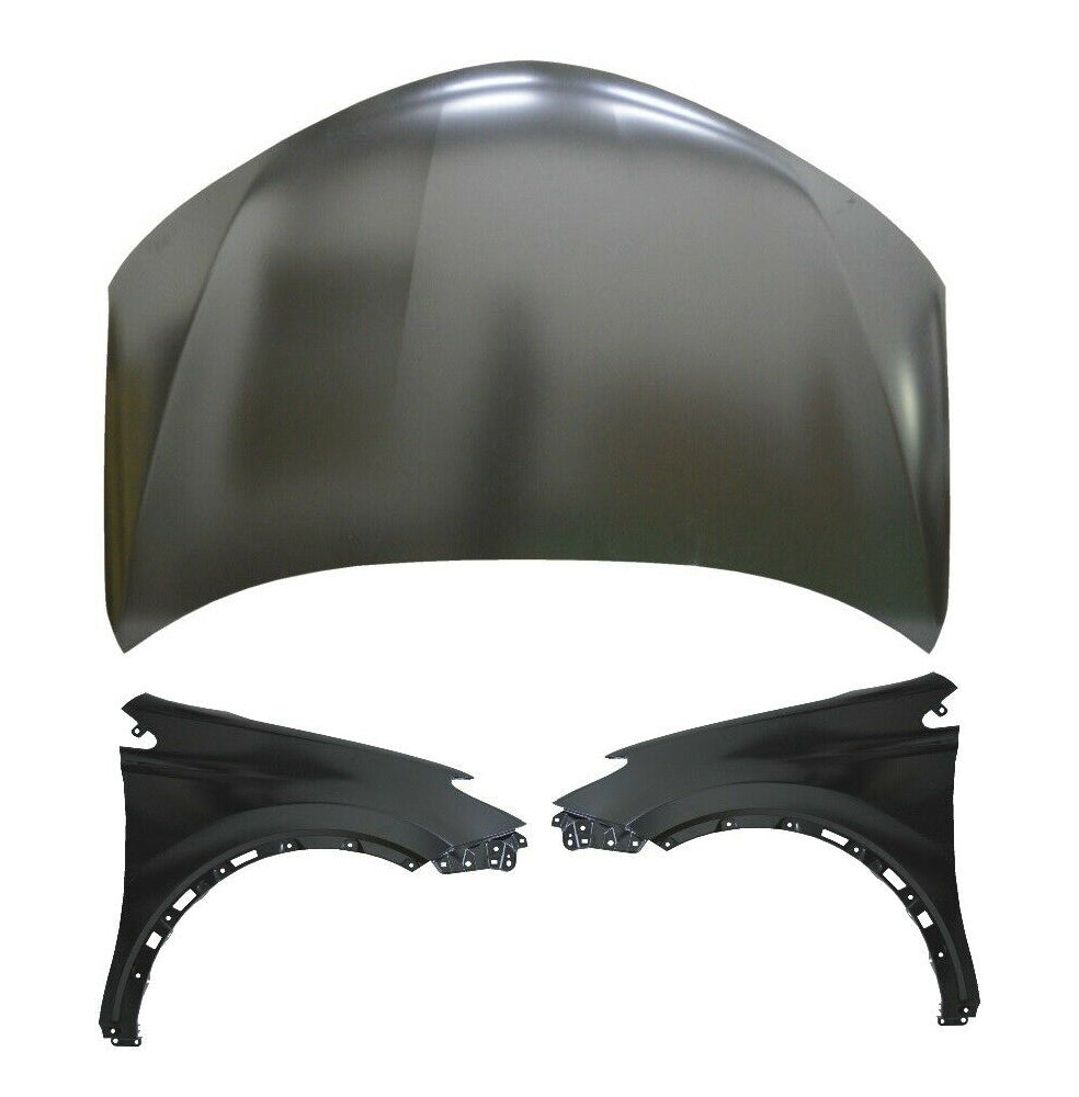 For 2013-2018 Toyota RAV4 Primed Steel Hood And Left & Right Fenders