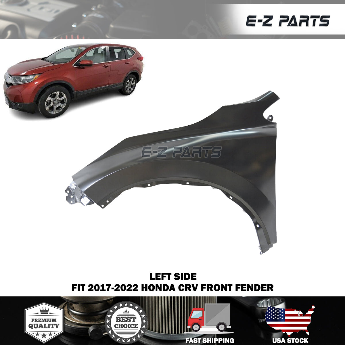 For 2017-2022 Honda CRV Left Front Fender Driver Side LH