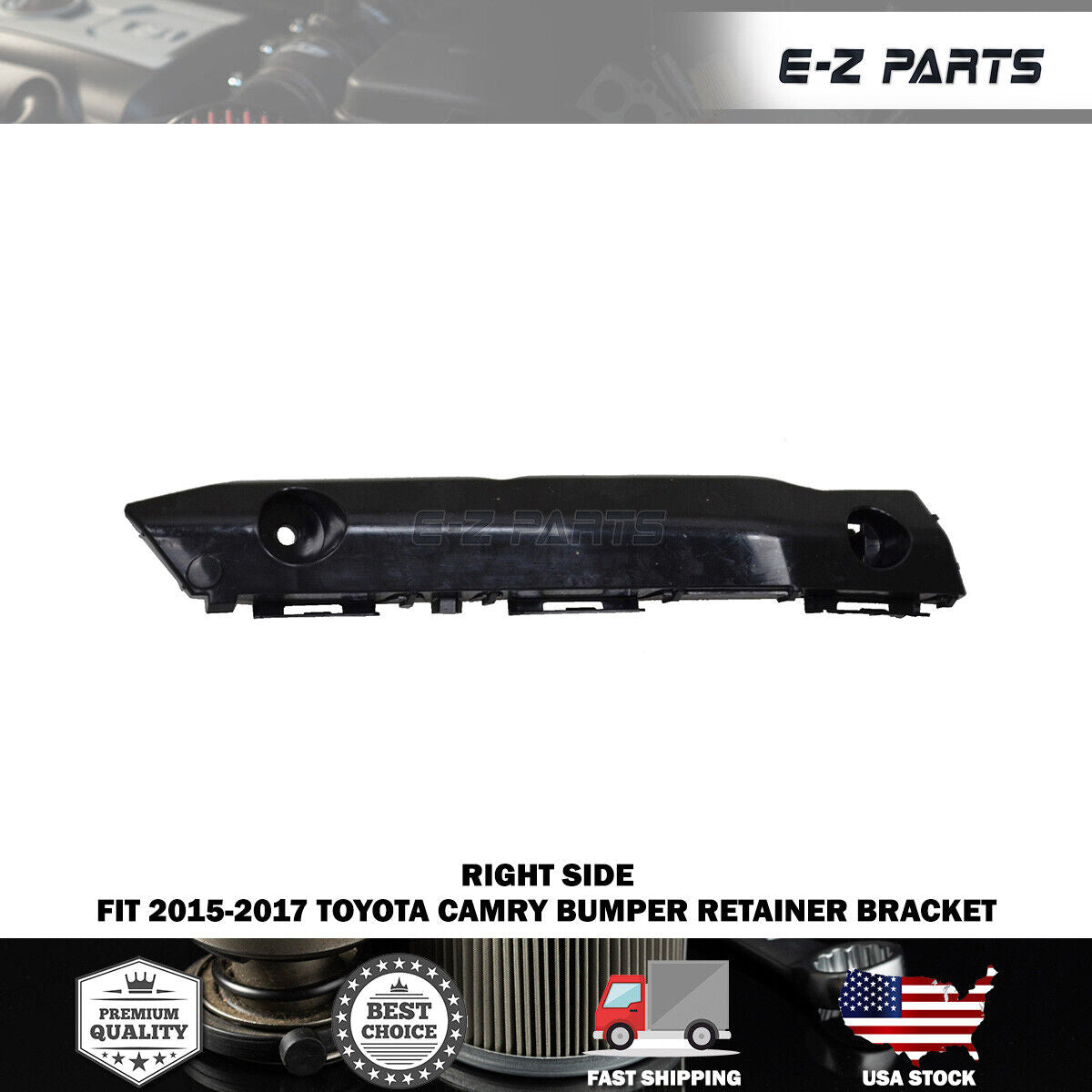 For 2015-2017 Toyota Camry FT RH Passenger Right Bumper Retainer Bracket