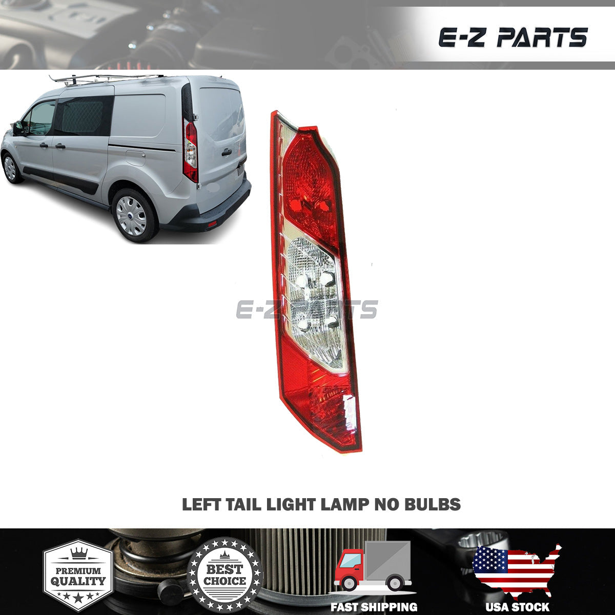 For 2014-2020 Ford Transit Connect Tail Light Lamp Left Driver Side No Bulbs