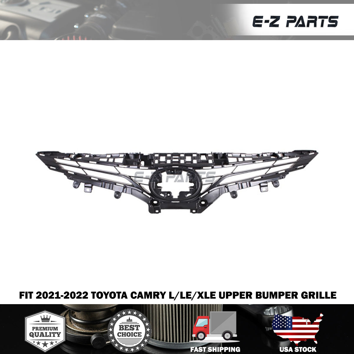 For 2021-2022 Toyota Camry L/LE/XLE Upper Bumper Grille