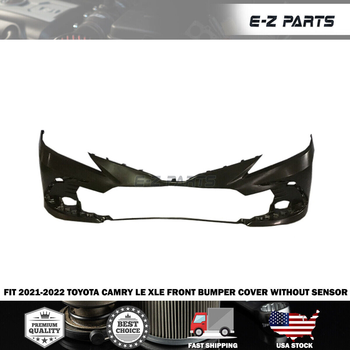 For 2021-2022 Toyota Camry Front Bumper Cover LE XLE