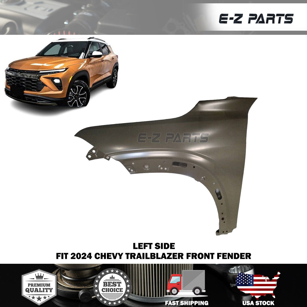 For 2024 Chevy Trailblazer Left Front Fender Driver Side LH