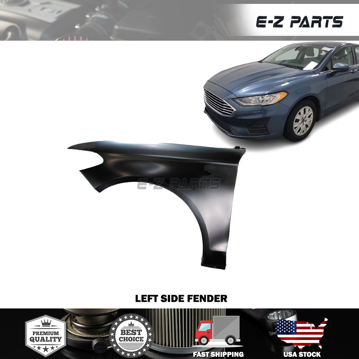 For 2017-2021 Ford Fusion Fender Left Side