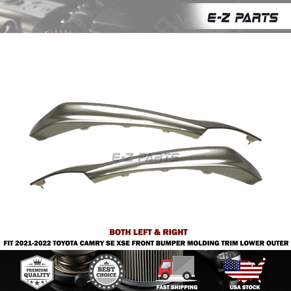 For 2021-2022 Toyota Camry SE Both Left & Right Bumper Trims