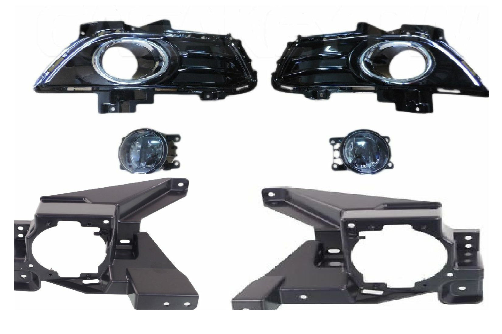For 2013-2016 Ford Fusion Front Fog Lamp Cover Brackets Kit