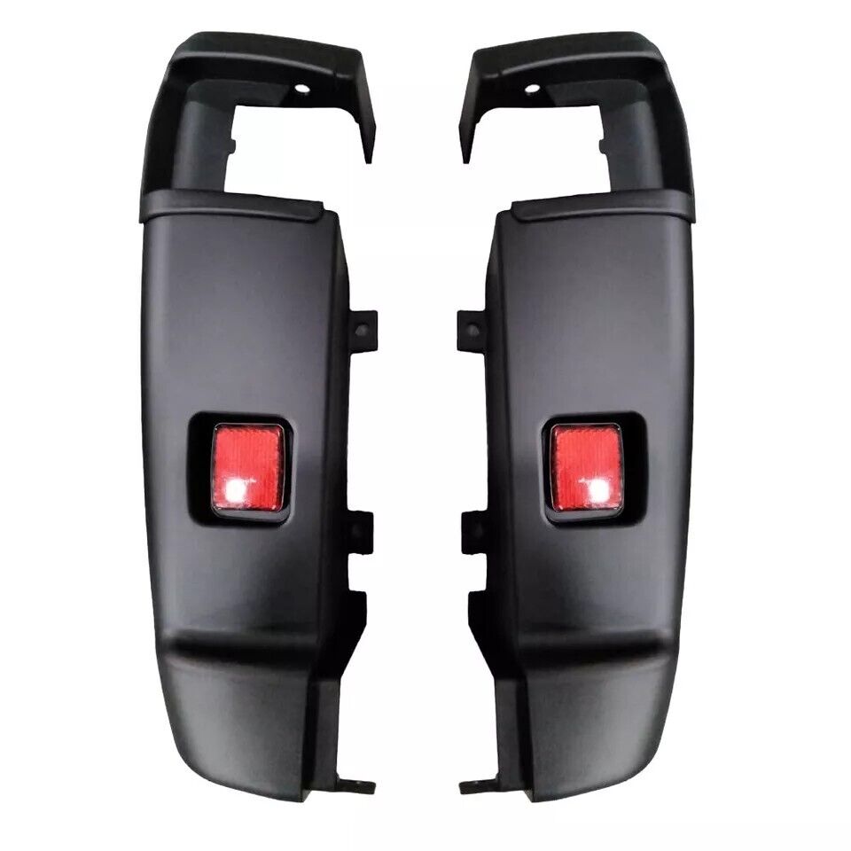 For 2018-2022 RAM Promaster Black Rear Bumper and Endcaps with Reflectors