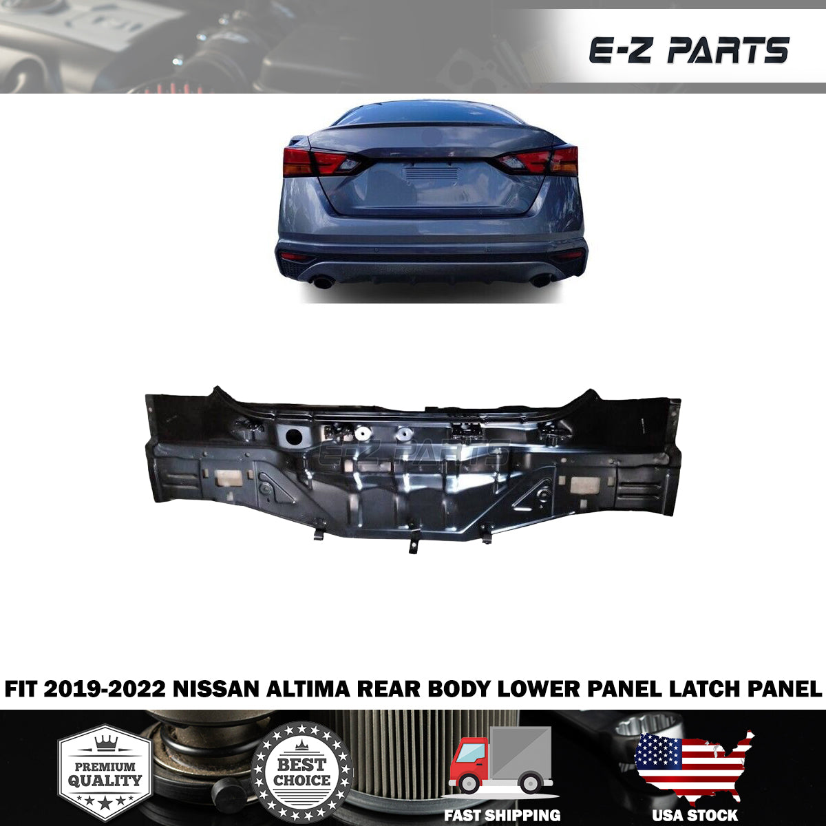 For 2019-2022 Nissan Altima Rear Body Lower Panel Latch Panel